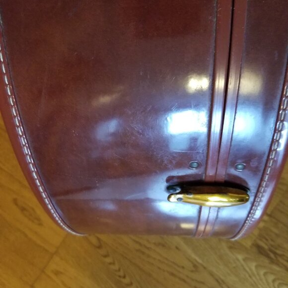 Vintage Round Samsonite Suitcase-Hatbox Luggage- Train Case Style 4920 - Picture 16 of 16